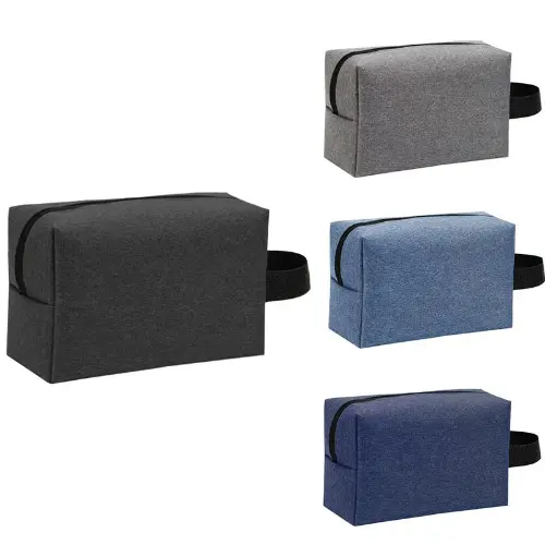 Bearky Waterproof  Hanging Makeup Bag Oxford Travel Organizer Cosmetic Bag（Blue）